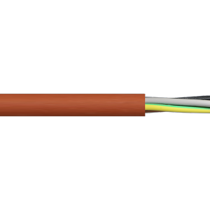 Périphériques Port Câble SIHF silicone résistant à chaleur 3x2,5 1 m Rouge/Marron 